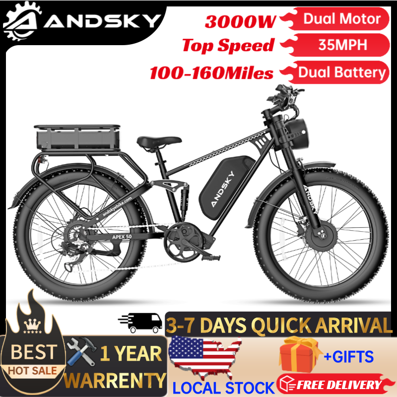 Luxury Bags On Sales - ANDSKY Apex50 AWD Sepeda Listrik 3000W